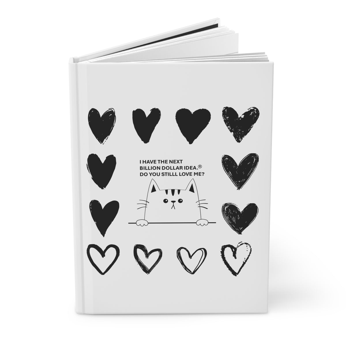 Little Cat Hardcover Journal, Matte & Lined