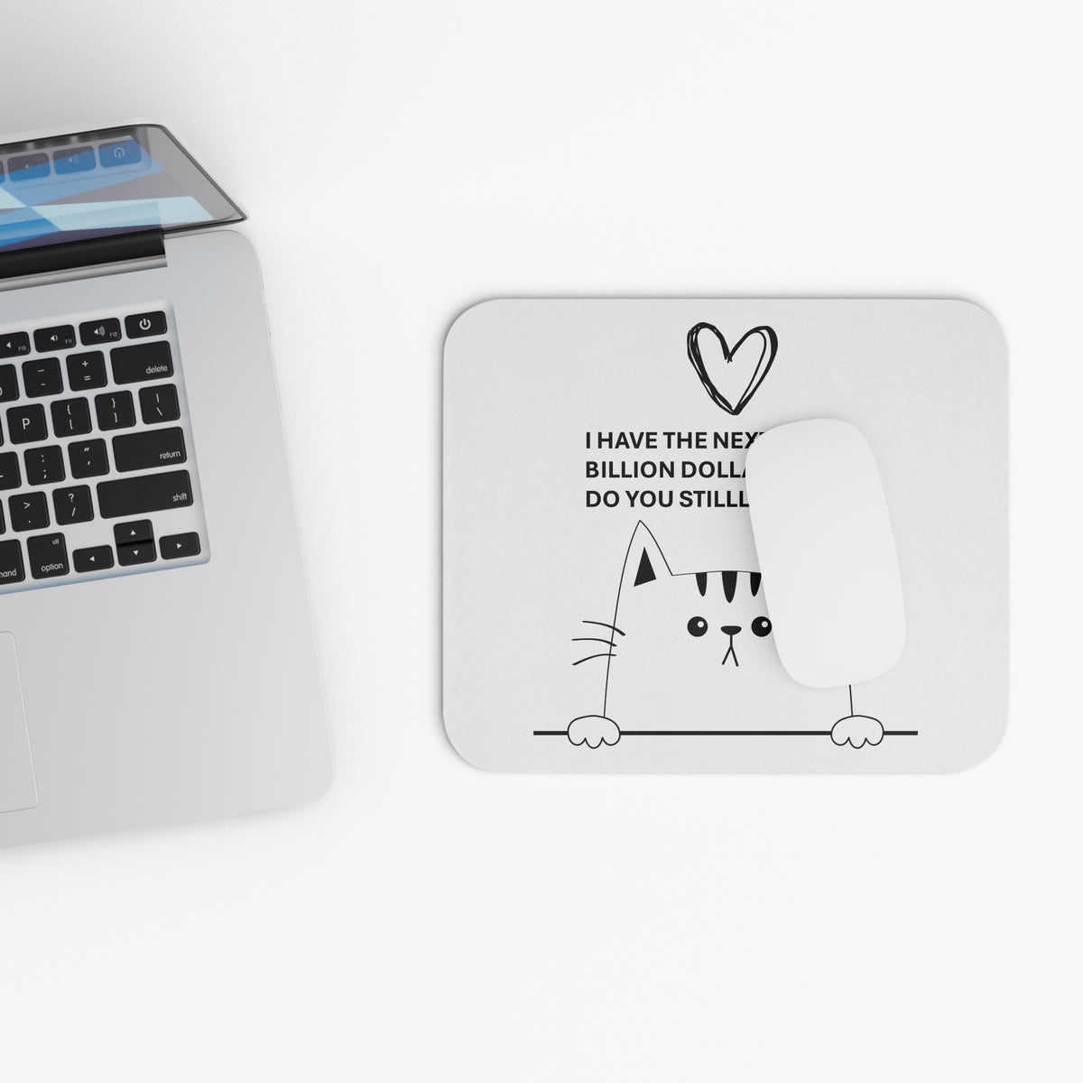 Mouse Pad (Rectangle) with little cat