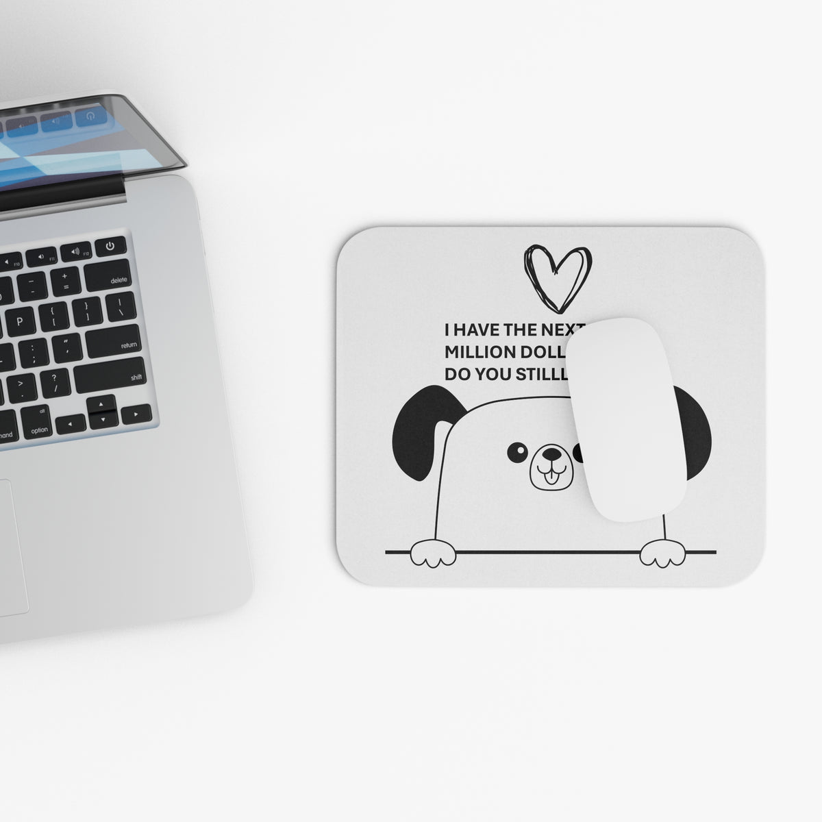Mouse Pad (Rectangle) with little dog