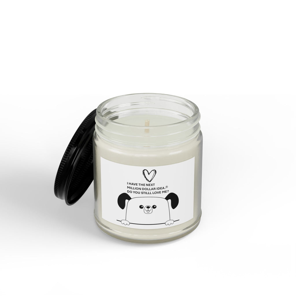 Little Dog Soy Candle with Black Lid, 4oz