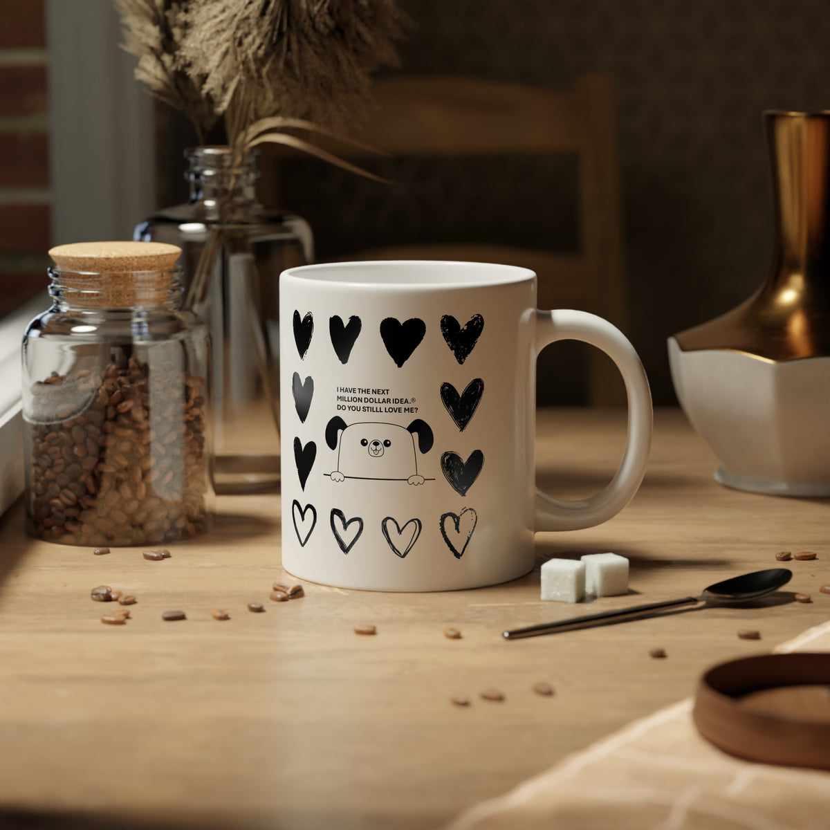 Adorable & Inspiring Little Dog Jumbo Mug, 20oz