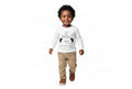 Toddler Long Sleeve Tee with little dog