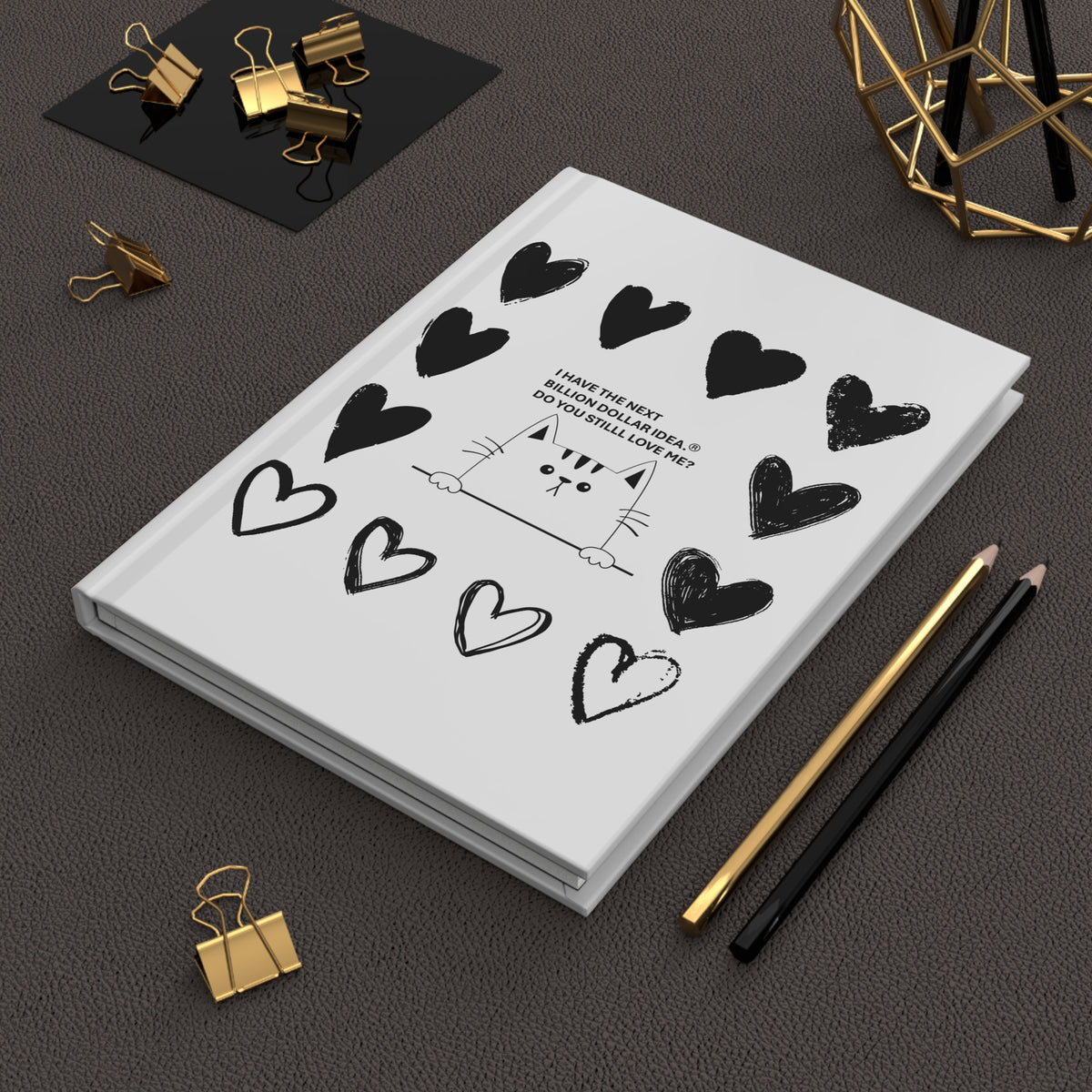 Little Cat Hardcover Journal, Matte & Lined