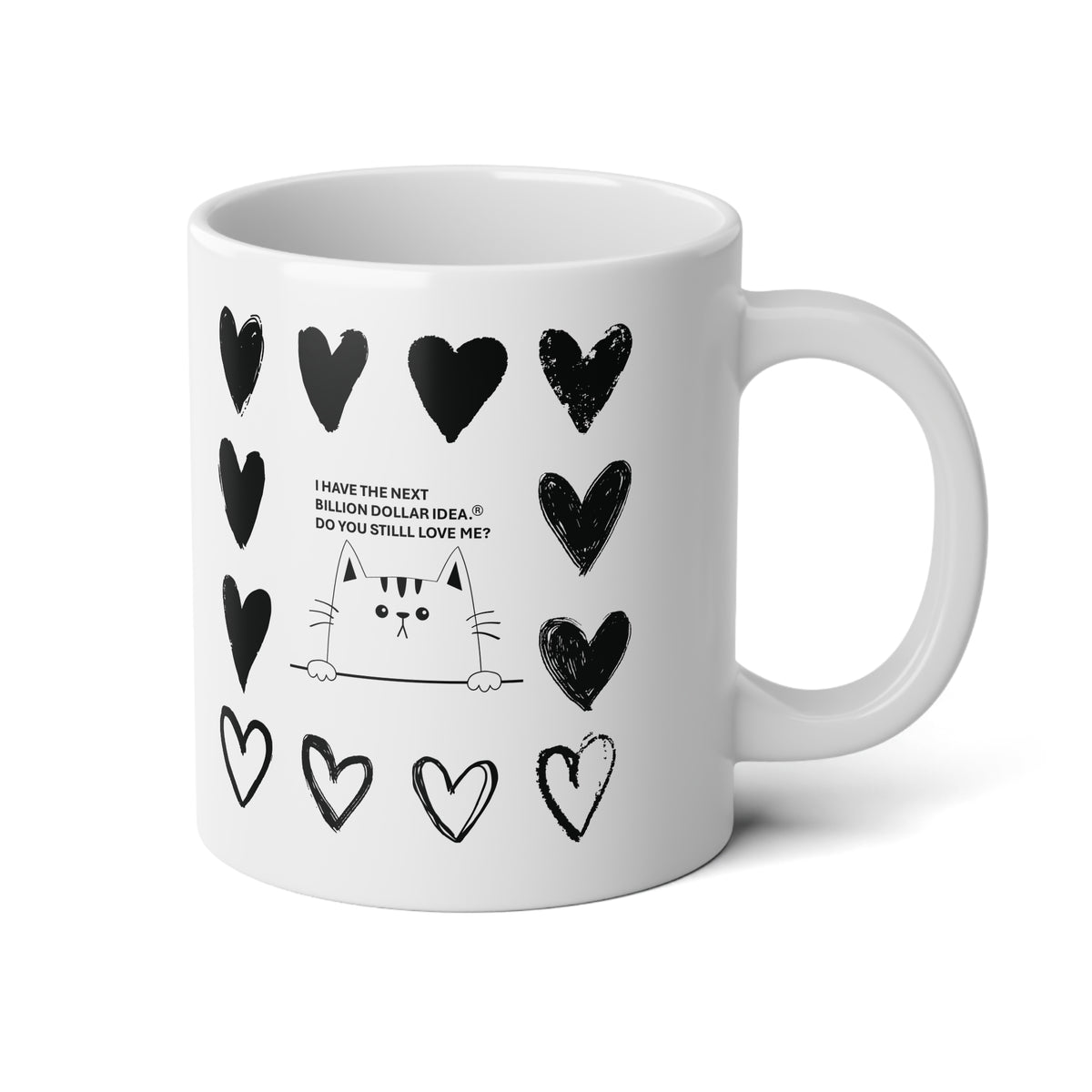 Adorable & Inspiring  Little Cat Jumbo Mug, 20oz