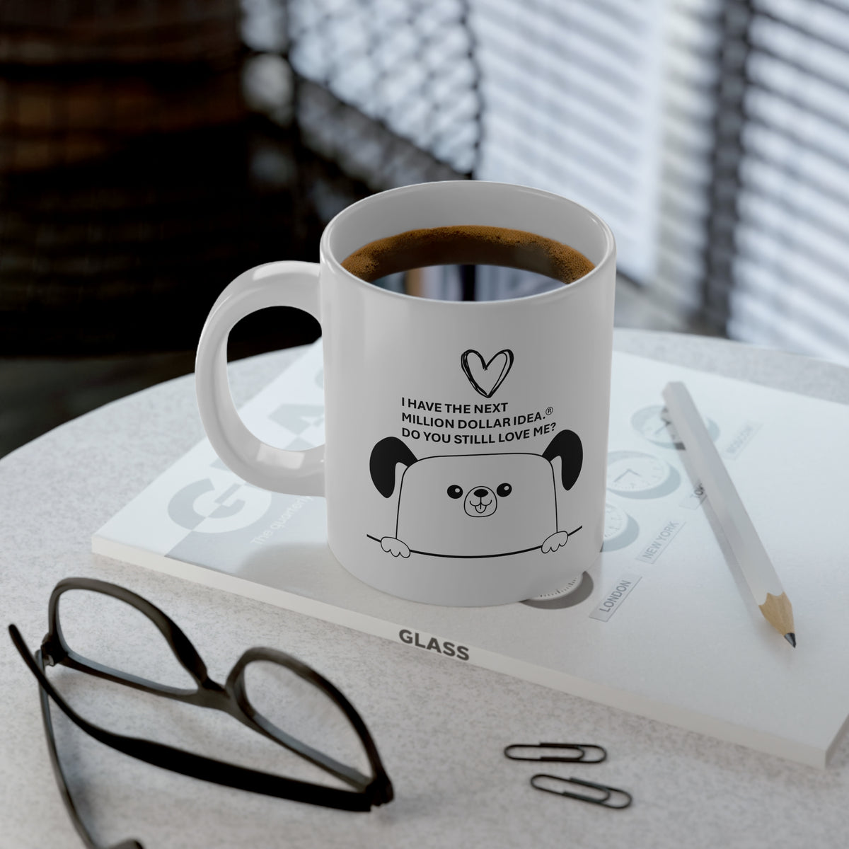 Adorable & Inspiring Little Dog Jumbo Mug, 20oz