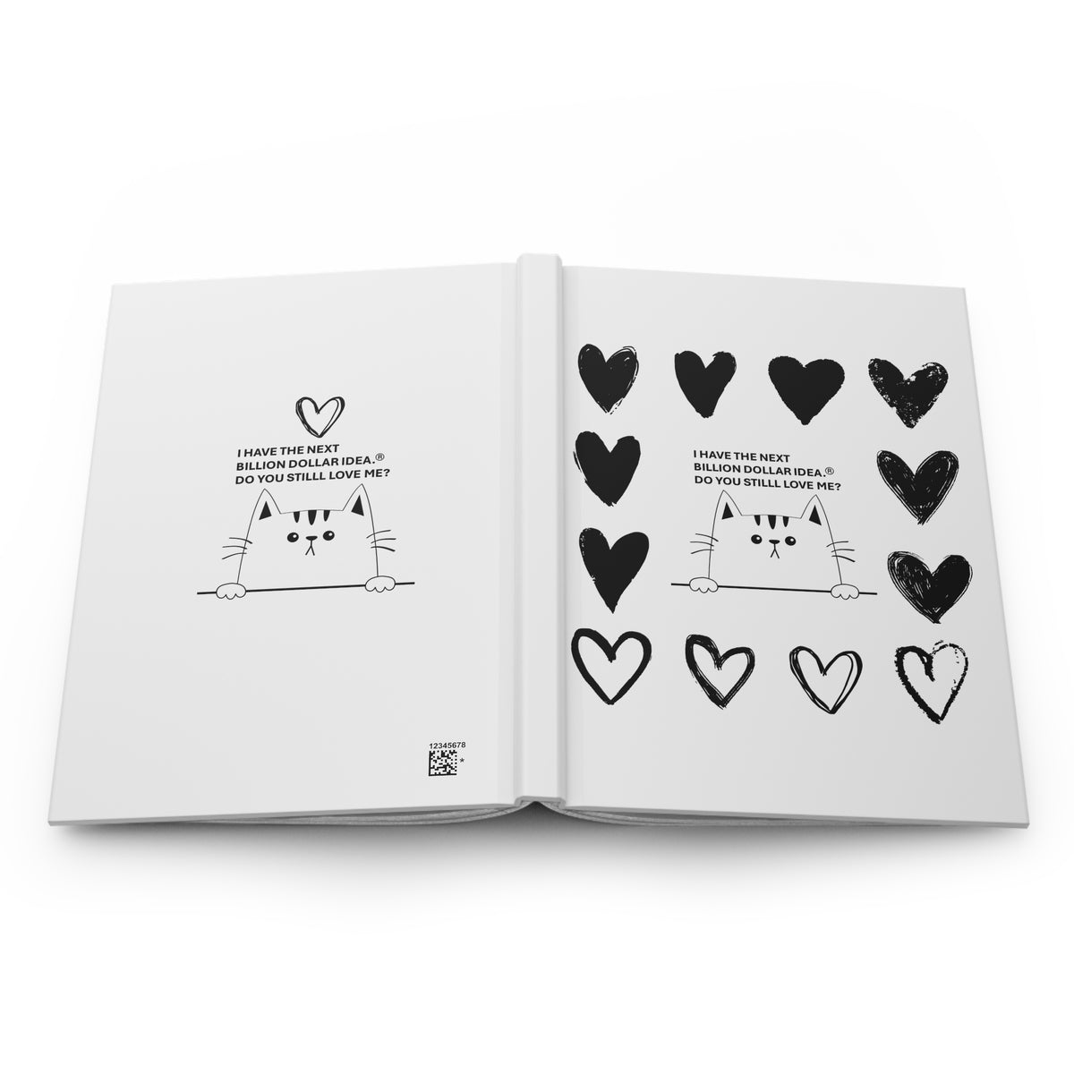 Little Cat Hardcover Journal, Matte & Lined