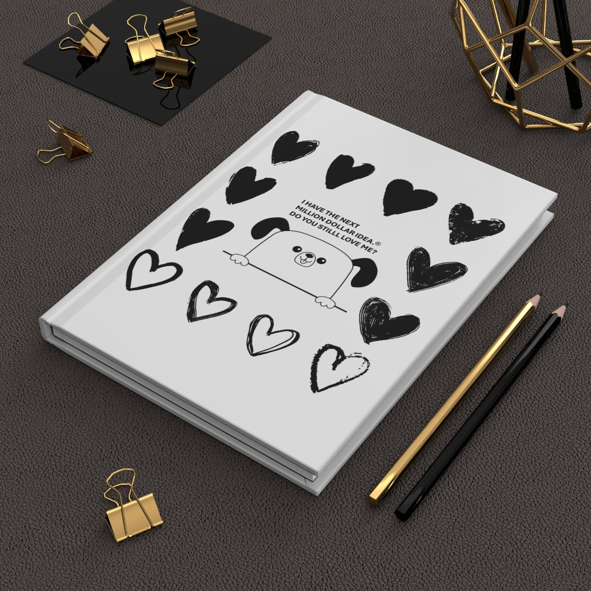 Little Dog Hardcover Journal, Matte & Lined